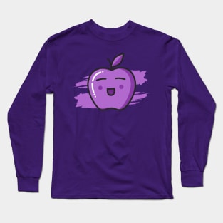 Cute Purple Apple Long Sleeve T-Shirt